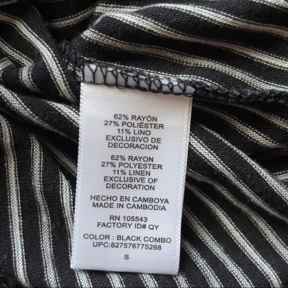 Derek Lam Striped Drape Jersey Dress SMALL - Picture 14 of 15